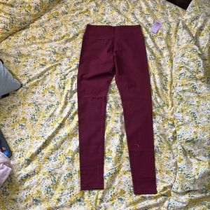 NWT Maroon Leggings